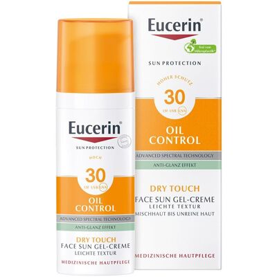Eucerin Oil Control SPF 30 Sonnen Gel-Creme - Leicht, Matt, Für Fettige Haut Eucerin Oil Control SPF 30 Sonnen Gel-Creme - Leicht, Matt, Für Fettige Haut