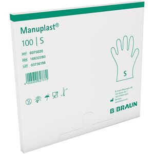 Braun Manuplast® Einmalhandschuhe Gr. S Handschuhe 100 St 100 St Handschuhe Braun Manuplast® Einmalhandschuhe Gr. S Handschuhe 100 St 100 St Handschuhe