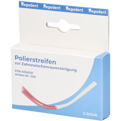 Megadent Polierstreifen zur Zahnzwischenraumreinigung Streifen 5 St 5 St Streifen Megadent Polierstreifen zur Zahnzwischenraumreinigung Streifen 5 St 5 St Streifen