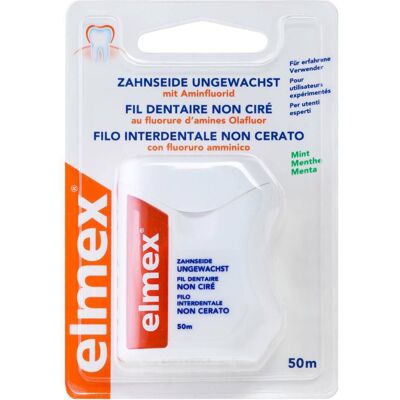 elmex Zahnseide ungewachst 50 m 50 m Zahnseide elmex Zahnseide ungewachst 50 m 50 m Zahnseide