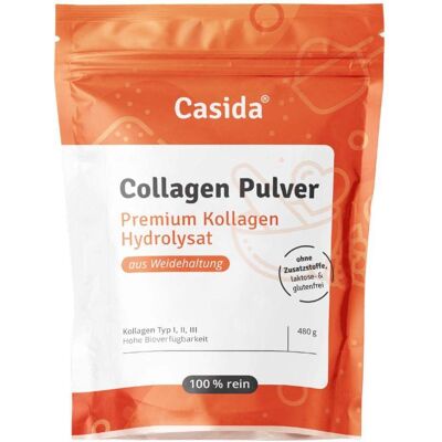 Casida Collagen Pulver - Hydrolysiertes Kollagen 480g Casida Collagen Pulver - Hydrolysiertes Kollagen 480g