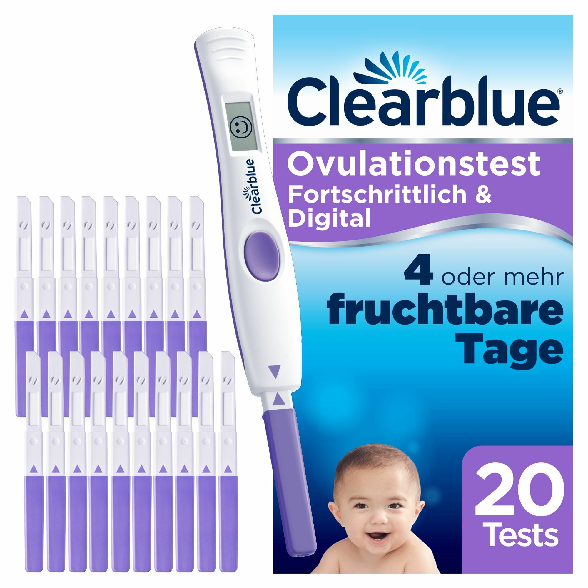 Clearblue® Ovulationstest Fortschrittlich & Digital 20 St Test