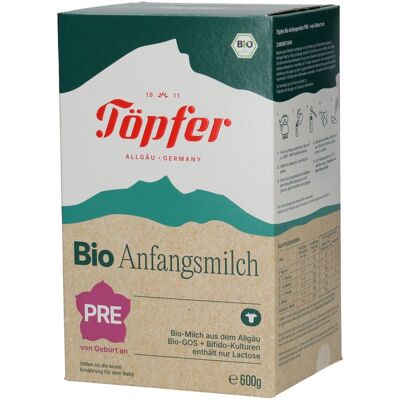 Töpfer Lactana Bio Pre Anfangsmilch von Geburt an Pulver 600 g 600 g Pulver Töpfer Lactana Bio Pre Anfangsmilch von Geburt an Pulver 600 g 600 g Pulver
