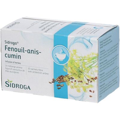 Sidroga® Fenchel-Anis-Kümmel Filterbeutel 20 St 20 St Filterbeutel Sidroga® Fenchel-Anis-Kümmel Filterbeutel 20 St 20 St Filterbeutel