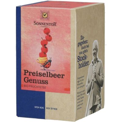 SonnentoR® Preiselbeer Genuss Tee Filterbeutel 18 St 18 St Filterbeutel SonnentoR® Preiselbeer Genuss Tee Filterbeutel 18 St 18 St Filterbeutel
