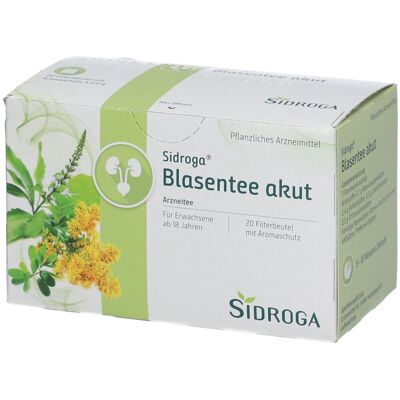 Sidroga® Blasentee akut Filterbeutel 20 St 20 St Filterbeutel Sidroga® Blasentee akut Filterbeutel 20 St 20 St Filterbeutel