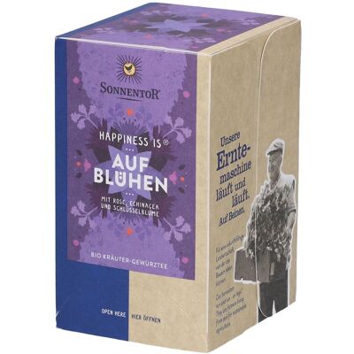 SonnentoR® Aufblühen Tee Happiness is® bio Filterbeutel 18 St 18 St Filterbeutel SonnentoR® Aufblühen Tee Happiness is® bio Filterbeutel 18 St 18 St Filterbeutel