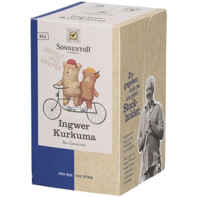 SonnentoR® Ingwer Kurkuma Tee Filterbeutel 18 St 18 St Filterbeutel SonnentoR® Ingwer Kurkuma Tee Filterbeutel 18 St 18 St Filterbeutel
