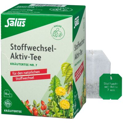Salus® Stoffwechsel-Aktiv Tee Kräutertee Nr. 7 Filterbeutel 15 St 15 St Filterbeutel Salus® Stoffwechsel-Aktiv Tee Kräutertee Nr. 7 Filterbeutel 15 St 15 St Filterbeutel