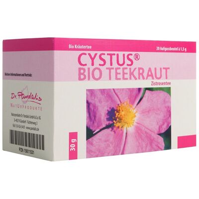 Dr. Pandalis Cystus® BIO Teekraut Zistrosentee Filterbeutel 20 St 20 St Filterbeutel Dr. Pandalis Cystus® BIO Teekraut Zistrosentee Filterbeutel 20 St 20 St Filterbeutel