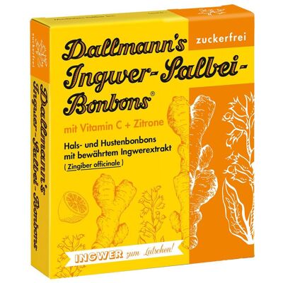 Dallmann´s DallMänners Ingwer-Salbei-Bonbons zuckerfrei Bonbons 37 g 37 g Bonbons Dallmann´s DallMänners Ingwer-Salbei-Bonbons zuckerfrei Bonbons 37 g 37 g Bonbons