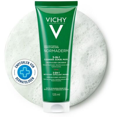 Vichy Normaderm - 3-in-1 Gesichtsreiniger, Maske & Peeling - Empfindliche Haut Vichy Normaderm - 3-in-1 Gesichtsreiniger, Maske & Peeling - Empfindliche Haut