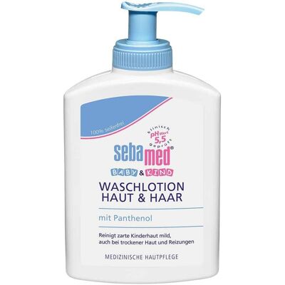 sebamed® Baby & Kind Waschlotion Haut und Haar Flüssigkeit 200 ml Unisex 200 ml Flüssigkeit sebamed® Baby & Kind Waschlotion Haut und Haar Flüssigkeit 200 ml Unisex 200 ml Flüssigkeit