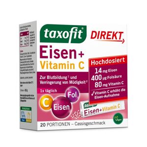 taxofit® Direkt Eisen + Folsäure Vitamin C Granulat 20 St 20 St Granulat