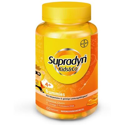 Supradyn® Kids&Co Gummies Vitamine und Omega-3 für Kinder Erwachsene Bonbons 60 St 60 St Bonbons Supradyn® Kids&Co Gummies Vitamine und Omega-3 für Kinder Erwachsene Bonbons 60 St 60 St Bonbons
