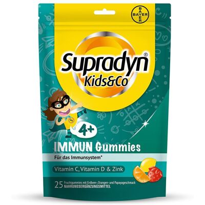 Supradyn® Immun Kids&Co Gummies zur Unterstützung des Immunsystems bei Kindern und Erwachsenen Bonbons 25 St 25 St Bonbons Supradyn® Immun Kids&Co Gummies zur Unterstützung des Immunsystems bei Kindern und Erwachsenen Bonbons 25 St 25 St Bonbons