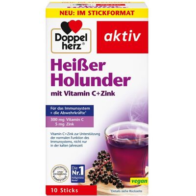 Doppelherz® aktiv Heißer Holunder mit Vitamin C + Zink Granulat 10 St 10 St Granulat Doppelherz® aktiv Heißer Holunder mit Vitamin C + Zink Granulat 10 St 10 St Granulat