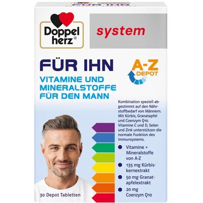 Queisser Pharma Doppelherz für Ihn Systemtabletten - Vitamine & Nahrungsergänzung Queisser Pharma Doppelherz für Ihn Systemtabletten - Vitamine & Nahrungsergänzung