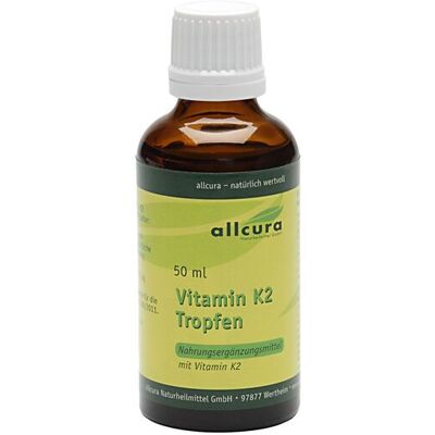Allcura Vitamin K2 Tropfen - Nahrungsergänzungsmittel Allcura Vitamin K2 Tropfen - Nahrungsergänzungsmittel