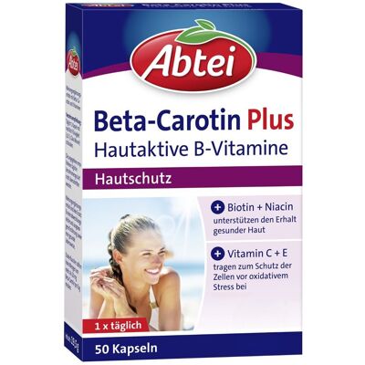 Abtei Beta-Carotin Plus Hautaktive B-Vitamine Kapseln 50 St 50 St Kapseln Abtei Beta-Carotin Plus Hautaktive B-Vitamine Kapseln 50 St 50 St Kapseln