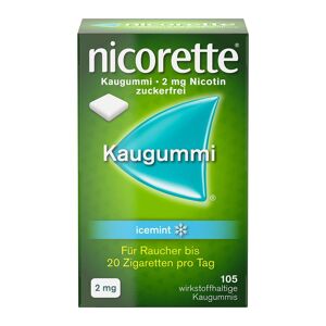 nicorette® Kaugummi icemint mit 2 mg Nikotin 105 St 105 St Kaugummi