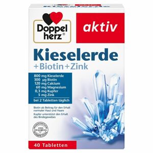 Doppelherz® aktiv Kieselerde + Biotin Zink Tabletten 40 St 40 St Tabletten