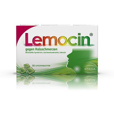 Lemocin® gegen Halsschmerzen, Zitronengeschmack, zuckerfrei Lutschtabletten 20 St 20 St Lutschtabletten Lemocin® gegen Halsschmerzen, Zitronengeschmack, zuckerfrei Lutschtabletten 20 St 20 St Lutschtabletten
