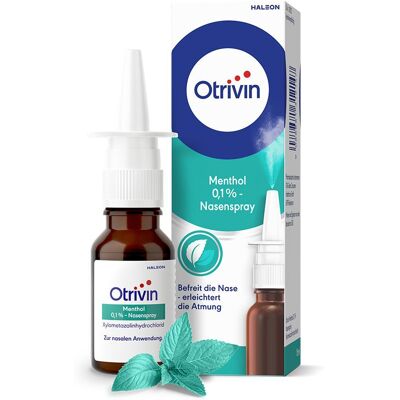 Otrivin® Nasenspray Menthol 0,1% 15 ml 15 ml Nasenspray Otrivin® Nasenspray Menthol 0,1% 15 ml 15 ml Nasenspray