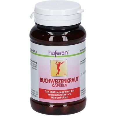 hafesan® Buchweizen Kraut Kapseln 75 St 75 St Kapseln hafesan® Buchweizen Kraut Kapseln 75 St 75 St Kapseln