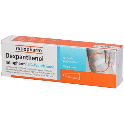 Dexpanthenol ratiopharm® 5%-Wundcreme Creme 100 g 100 g Creme Dexpanthenol ratiopharm® 5%-Wundcreme Creme 100 g 100 g Creme