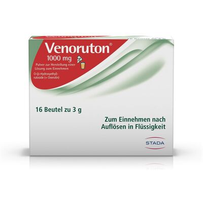 Venoruton® 1000 mg Pulver bei Beschwerden der Beinvenen und Hämorrhoiden Beutel 16 St 16 St Beutel Venoruton® 1000 mg Pulver bei Beschwerden der Beinvenen und Hämorrhoiden Beutel 16 St 16 St Beutel
