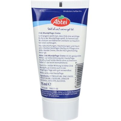 Abtei Zink Wundpflege-Creme Creme 75 ml 75 ml Creme Abtei Zink Wundpflege-Creme Creme 75 ml 75 ml Creme