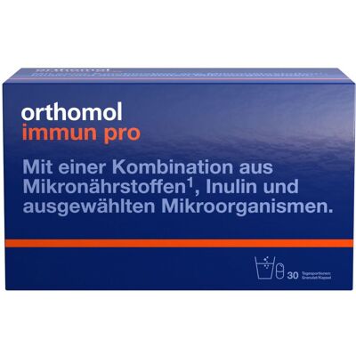 Orthomol Immun pro - für eine intakte Darmflora Inulin, Mikronährstoffe und ausgewählte Mikroorganismen Granulat/Kapseln Beutel 30 St 30 St Beutel Orthomol Immun pro - für eine intakte Darmflora Inulin, Mikronährstoffe und ausgewählte Mikroorganismen Granulat/Kapseln Beutel 30 St 30 St Beutel