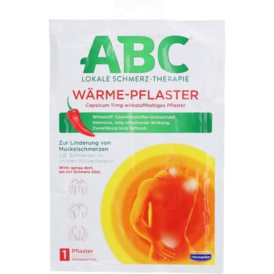 Hansaplast Abc® Wärmepflaster Capsicum Pflaster 1 St 1 St Pflaster Hansaplast Abc® Wärmepflaster Capsicum Pflaster 1 St 1 St Pflaster