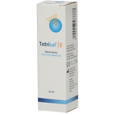 Tetrisal® E Isotonische Salzlösung Nasenspray 20 ml 20 ml Nasenspray Tetrisal® E Isotonische Salzlösung Nasenspray 20 ml 20 ml Nasenspray