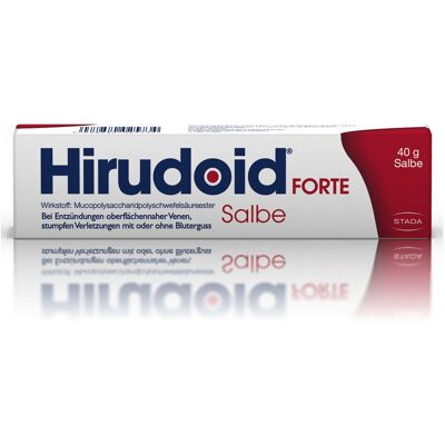 Hirudoid® Forte Salbe bei Venenentzündungen und Blutergüssen 40 g 40 g Salbe Hirudoid® Forte Salbe bei Venenentzündungen und Blutergüssen 40 g 40 g Salbe