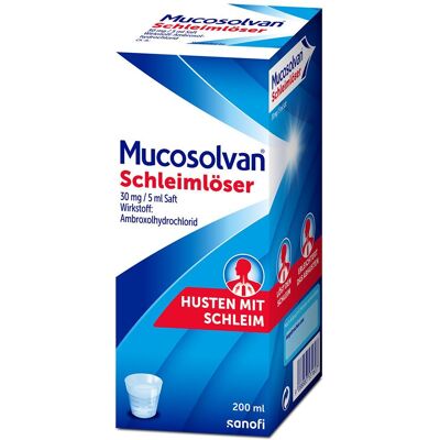 Mucosolvan® Schleimlöser Hustensaft - Jetzt 10% sparen mit dem Code mucosolvan10* 200 ml 200 ml Hustensaft Mucosolvan® Schleimlöser Hustensaft - Jetzt 10% sparen mit dem Code mucosolvan10* 200 ml 200 ml Hustensaft