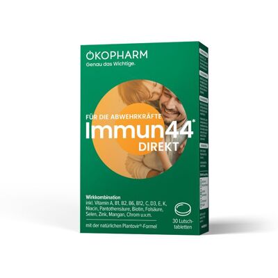 Ökopharm® Immun44® Direkt Lutschtabletten: mit hoch dosiertem Vitamin C Lutschtabletten 30 St 30 St Lutschtabletten Ökopharm® Immun44® Direkt Lutschtabletten: mit hoch dosiertem Vitamin C Lutschtabletten 30 St 30 St Lutschtabletten