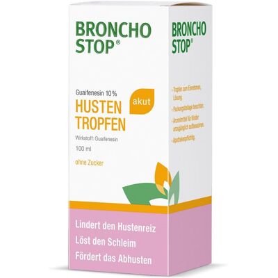 Bronchostop® - Jetzt 10% sparen mit dem Code bronchostop10* Hustentropfen 100 ml 100 ml Hustentropfen Bronchostop® - Jetzt 10% sparen mit dem Code bronchostop10* Hustentropfen 100 ml 100 ml Hustentropfen