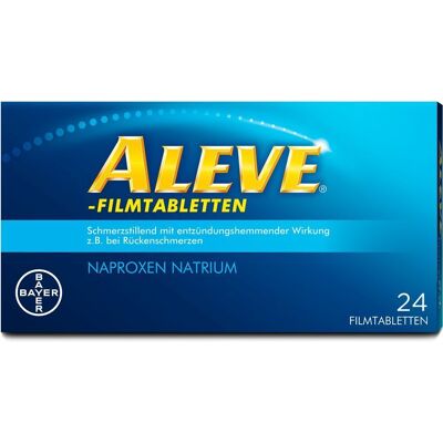 Aleve® Filmtabletten bei Körper- und Rückenschmerzen 24 St 24 St Filmtabletten Aleve® Filmtabletten bei Körper- und Rückenschmerzen 24 St 24 St Filmtabletten