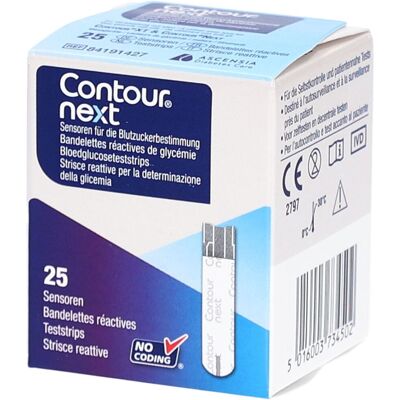 Contour Next Sensoren Teststreifen 25 St 25 St Teststreifen Contour Next Sensoren Teststreifen 25 St 25 St Teststreifen