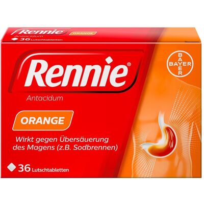Rennie® Orange Lutschtabletten bei Sodbrennen und saurem Aufstoßen 36 St 36 St Lutschtabletten Rennie® Orange Lutschtabletten bei Sodbrennen und saurem Aufstoßen 36 St 36 St Lutschtabletten