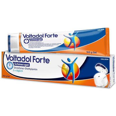 Voltadol® Forte Schmerzgel - Jetzt 10% sparen mit dem Code voltadol10* Gel 150 g 150 g Gel Voltadol® Forte Schmerzgel - Jetzt 10% sparen mit dem Code voltadol10* Gel 150 g 150 g Gel
