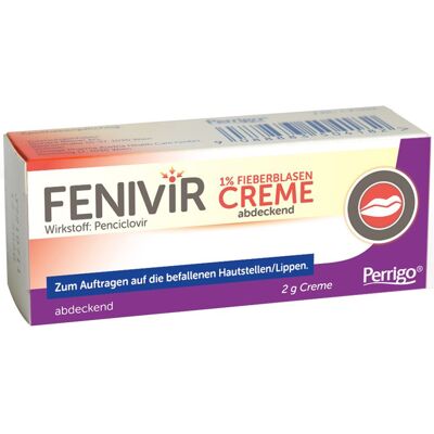 Fenivir® 1 % Fieberblasencreme abdeckend Creme 2 g 2 g Creme Fenivir® 1 % Fieberblasencreme abdeckend Creme 2 g 2 g Creme