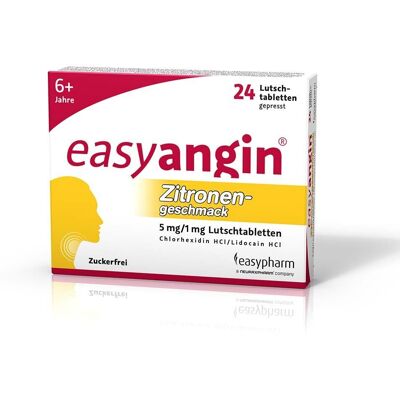easyangin® lemon 5mg/1mg Lutschtabletten 24 St 24 St Lutschtabletten easyangin® lemon 5mg/1mg Lutschtabletten 24 St 24 St Lutschtabletten