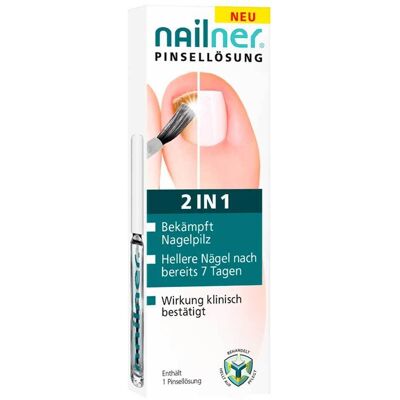Nailner 2 in 1 Nagelpilz Pinsellösung für gesündere, hellere Nägel Lösung 5 ml 5 ml Lösung Nailner 2 in 1 Nagelpilz Pinsellösung für gesündere, hellere Nägel Lösung 5 ml 5 ml Lösung