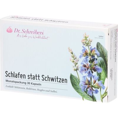 Dr. Schreibers® Schlafen statt Schwitzen Kapseln 30 St 30 St Kapseln Dr. Schreibers® Schlafen statt Schwitzen Kapseln 30 St 30 St Kapseln