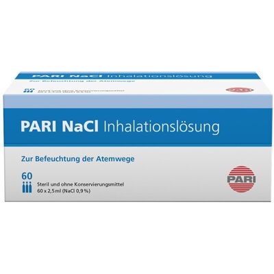 Pari NaCI Inhalationslösung Ampullen 60x2,5 ml 60x2,5 ml Ampullen Pari NaCI Inhalationslösung Ampullen 60x2,5 ml 60x2,5 ml Ampullen