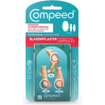 Compeed® Blasenpflaster Mixpack Pflaster 5 St beige 5 St Pflaster Compeed® Blasenpflaster Mixpack Pflaster 5 St beige 5 St Pflaster