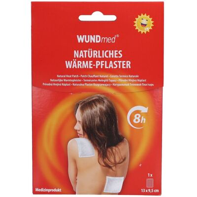 WUNDmed® Natürliches Wärme-Pflaster 13 cm x 9,5 Pflaster 1 St weiss 1 St Pflaster WUNDmed® Natürliches Wärme-Pflaster 13 cm x 9,5 Pflaster 1 St weiss 1 St Pflaster